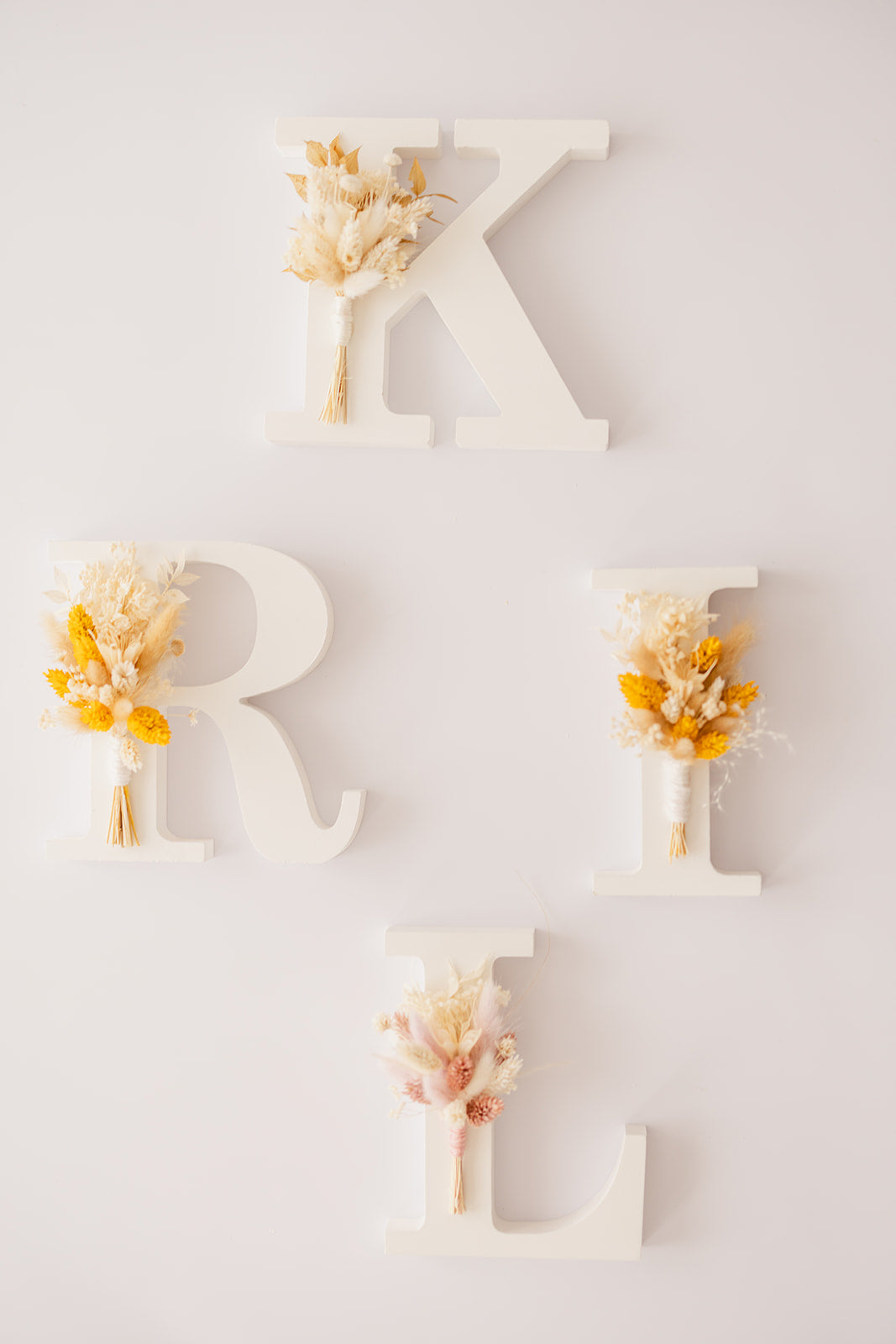 Bloemcreactie | Bloemen letter