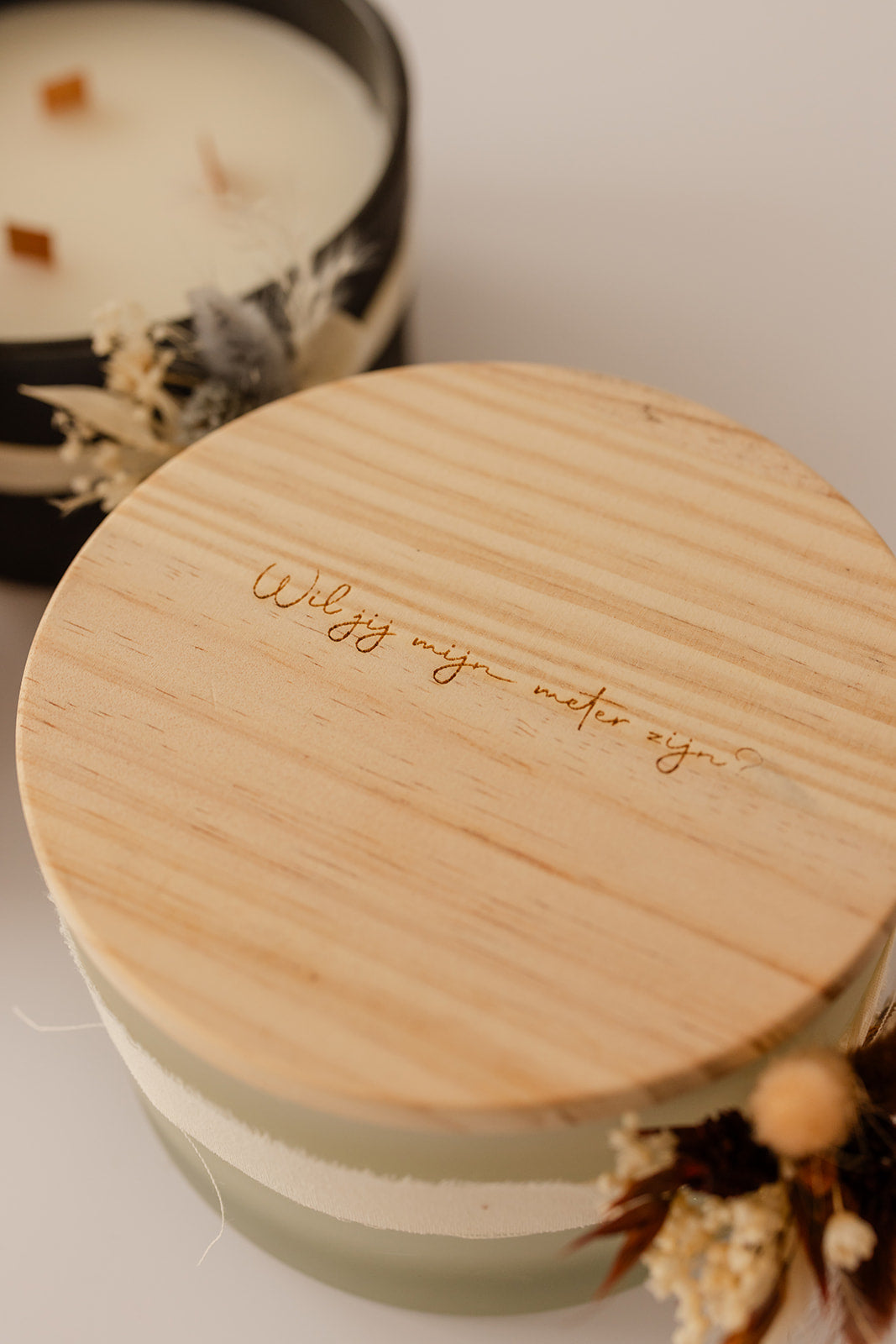 Geschenk | Luxe geurkaars met persoonlijke boodschap " off white "