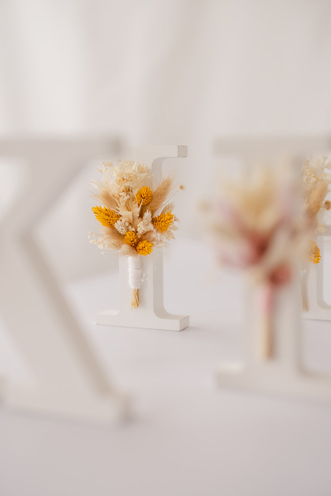 Bloemcreactie | Bloemen letter