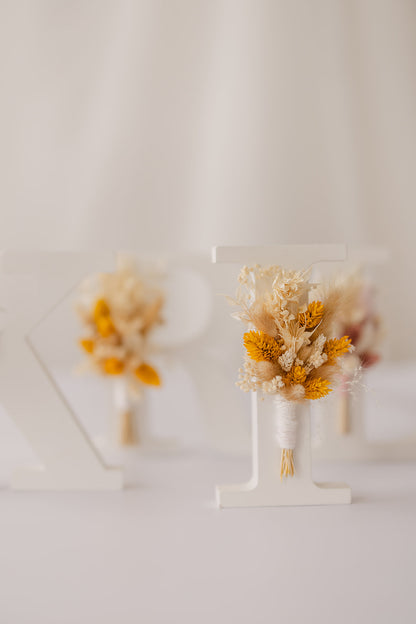 Bloemcreactie | Bloemen letter