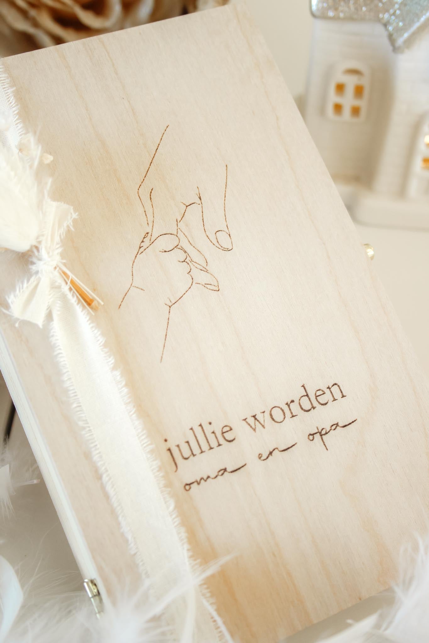 Geschenk | Doosje '' jullie worden oma en opa "