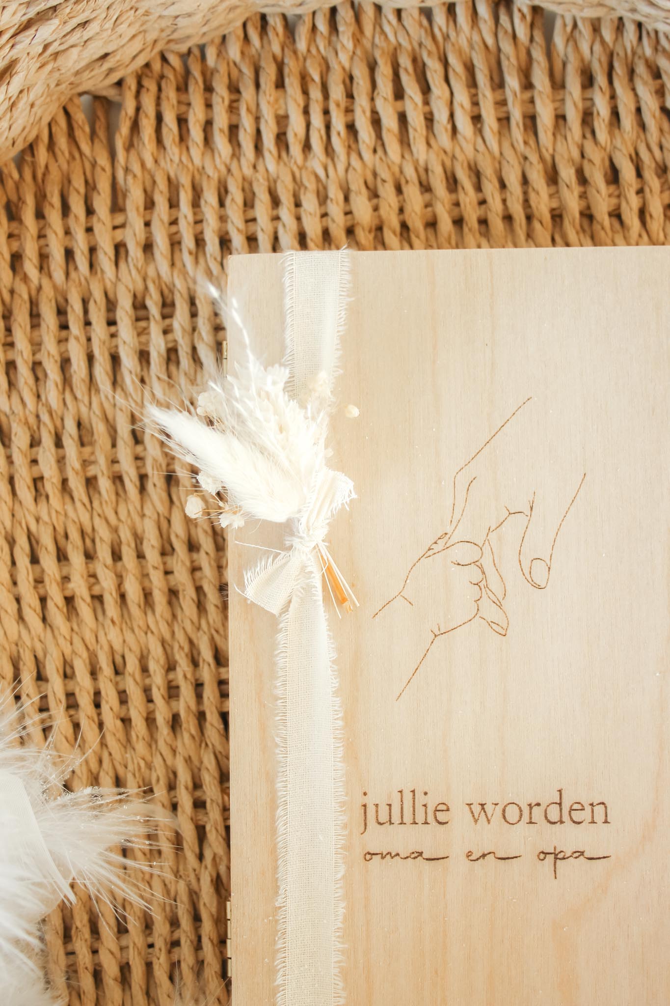 Geschenk | Doosje '' jullie worden oma en opa "